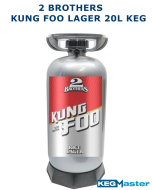 20L 2 Brothers Kung Foo Lager Keg